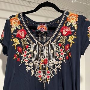 Johnny Was embroidered top